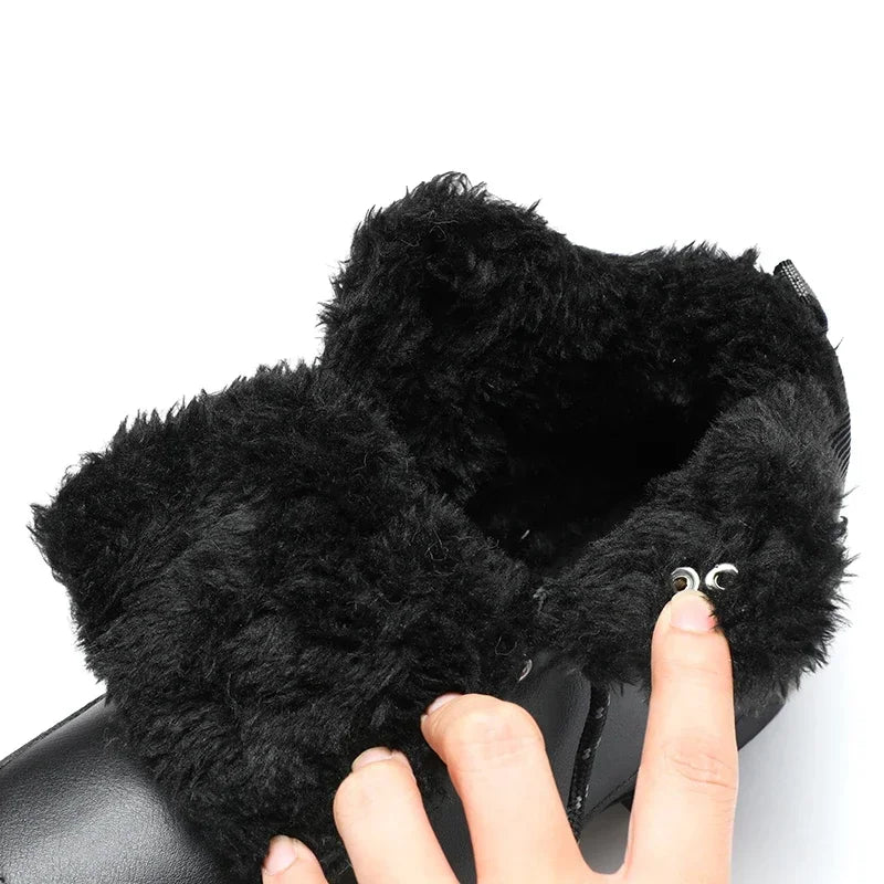 Botas de Couro Qifeng Unisex Resistente a Terrenos Adversos