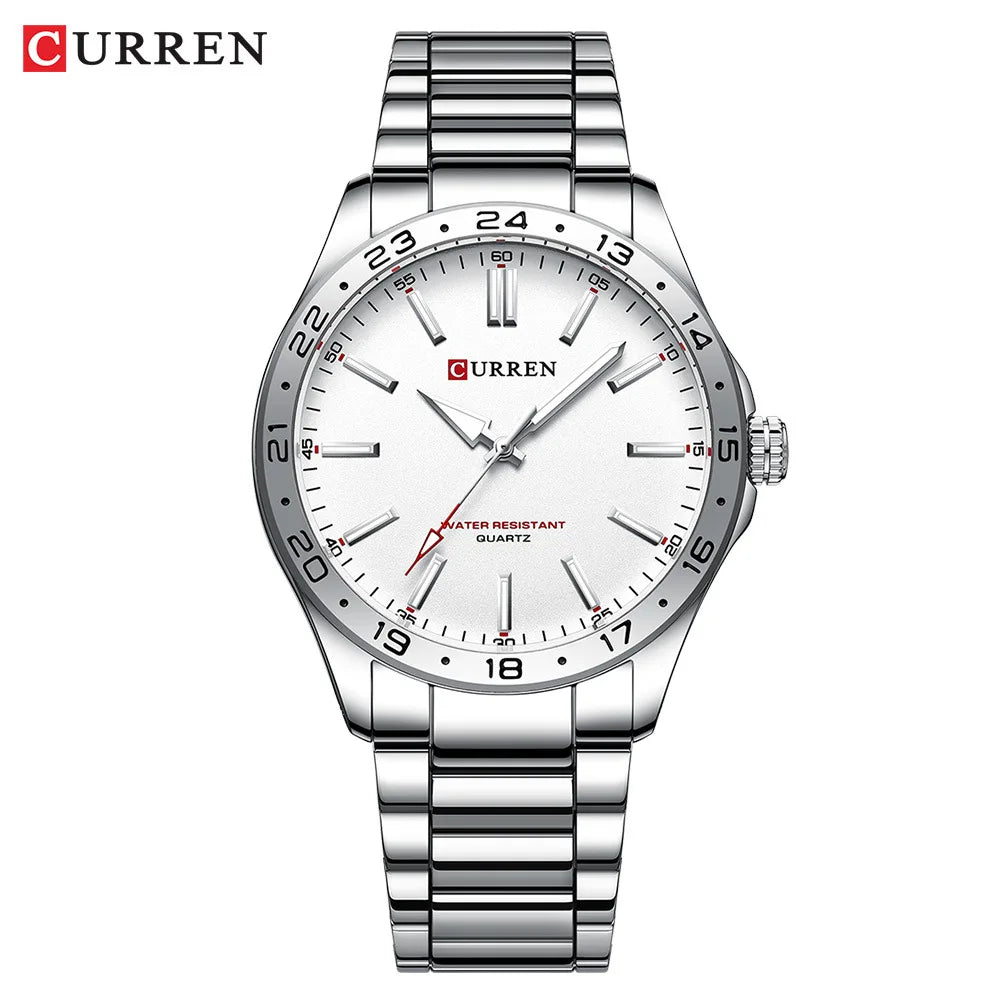 Relógio Curren 8452 ORIGINAL quartzo Aço Inoxidável