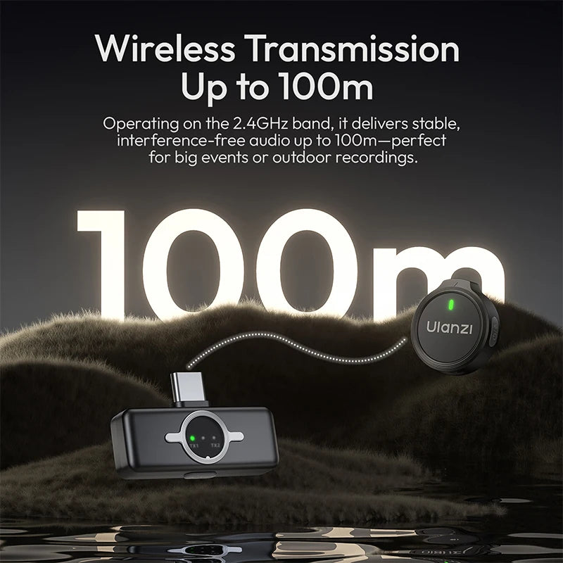 Microfone de Lapela Ulanzi A21 360 °