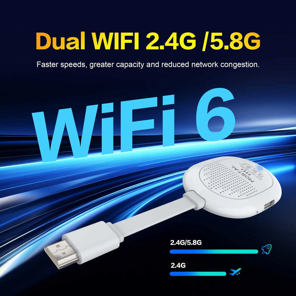 Chromecast Versão Global Android 14TV Stick Q2 Ultra 4K HDR Allwinner H313 Comando à Distância por voz BT5.X Chromecast Wifi 6 2G 16G