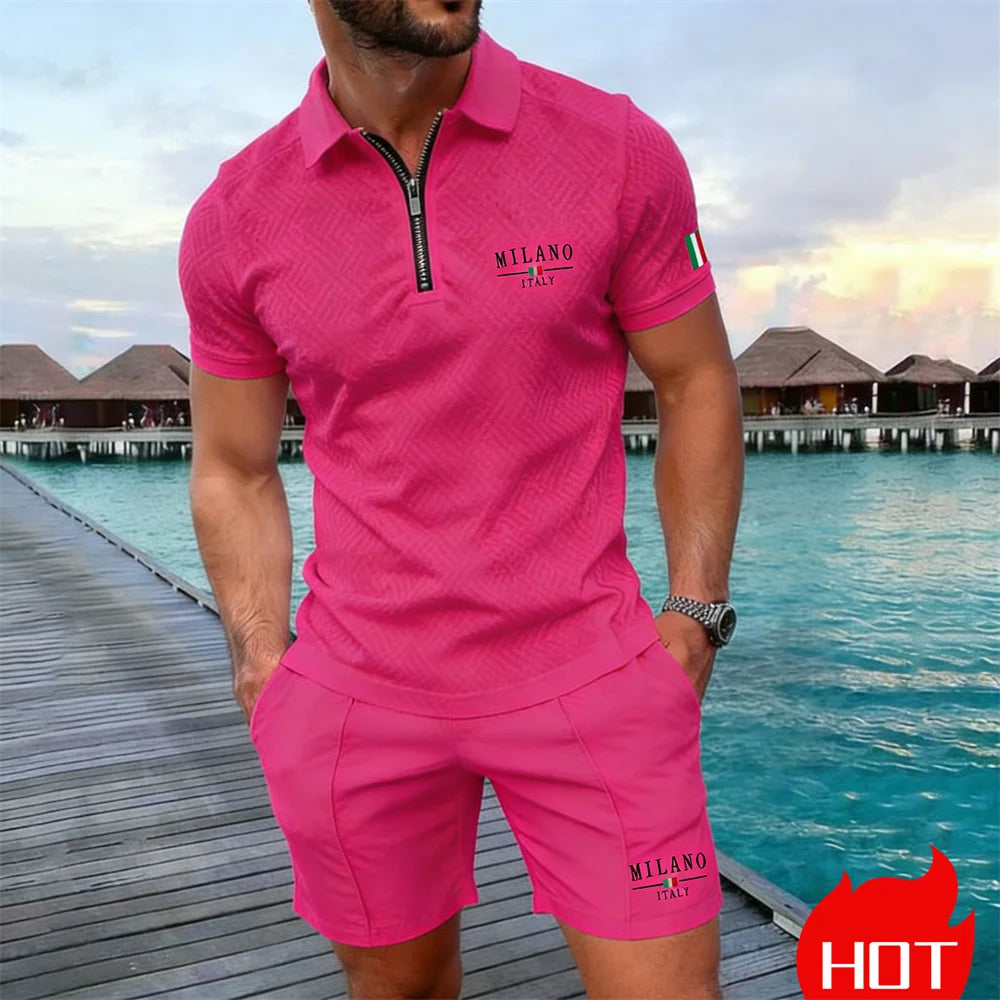 Conjunto Polo com Zíper