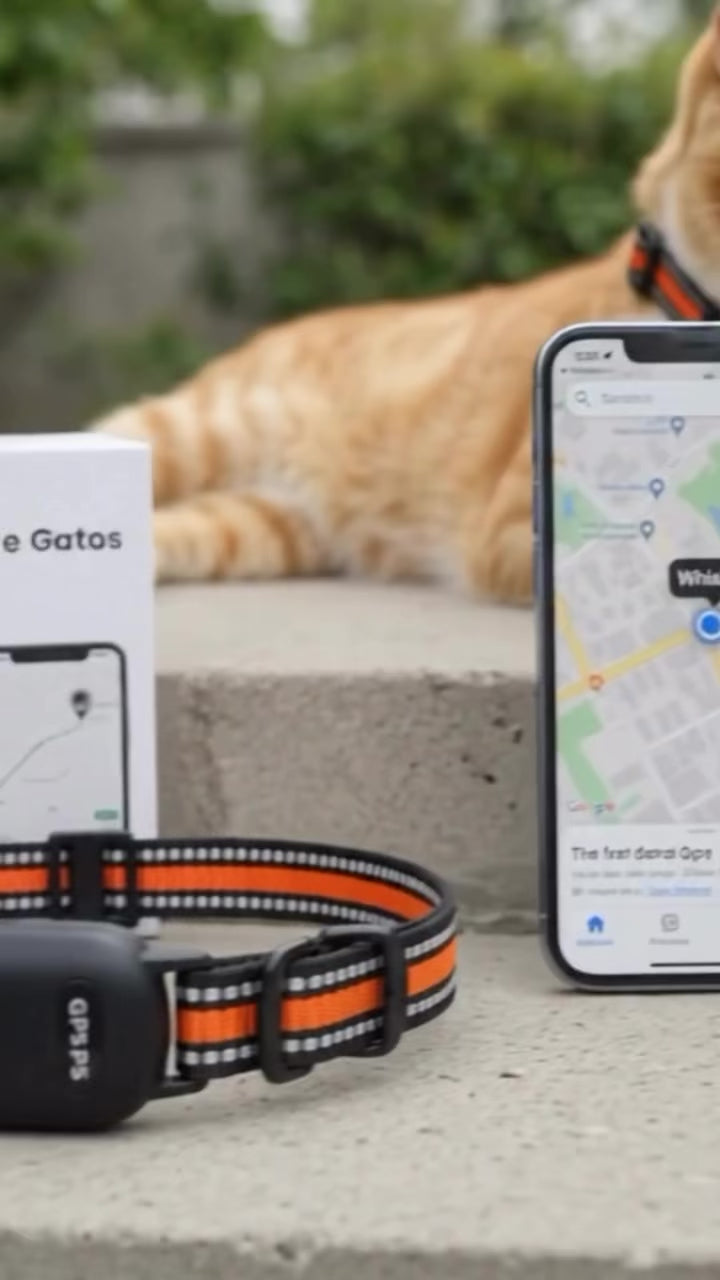 Mini Rastreador GPS Bluetooth para Animais de Estimação
